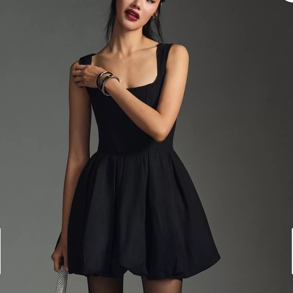 Anthropologie Dresses & Skirts - Anthropologie Aureta Studio X Corset Bubble Dress Black NWT 6